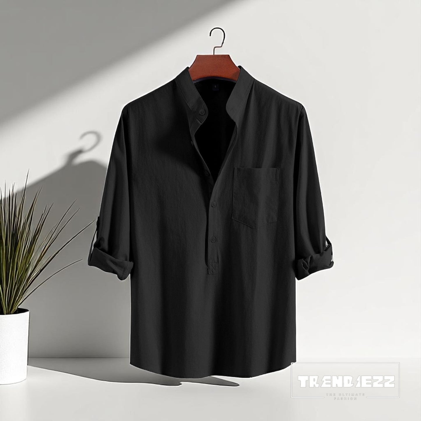 Luxury Full Sleeve Katua - Black