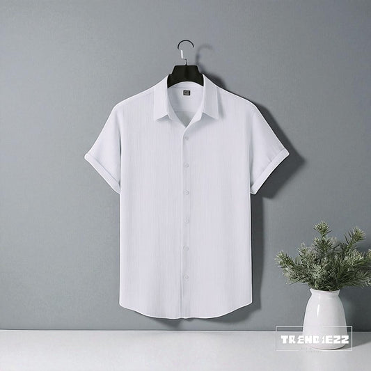 Viscox Half Sleeve Shirt- White