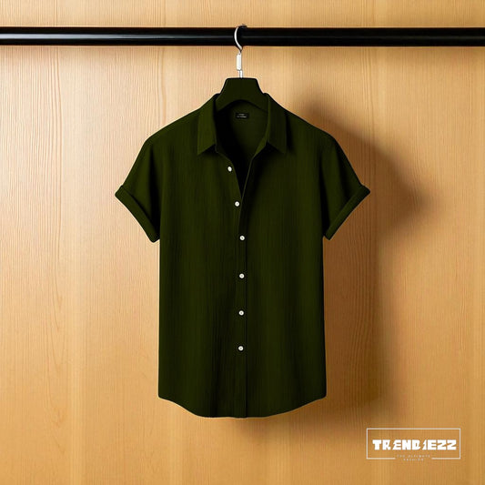Viscox Half Sleeve Shirt- Olive