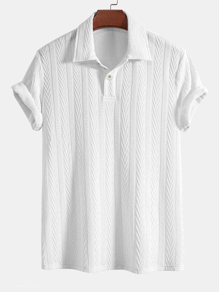Premium Half Sleeve Polo T Shirt - White